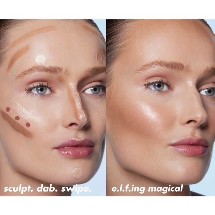 Halo Glow Highlight Beauty Wand, Holographic Honey - Yellow to Orange Shift